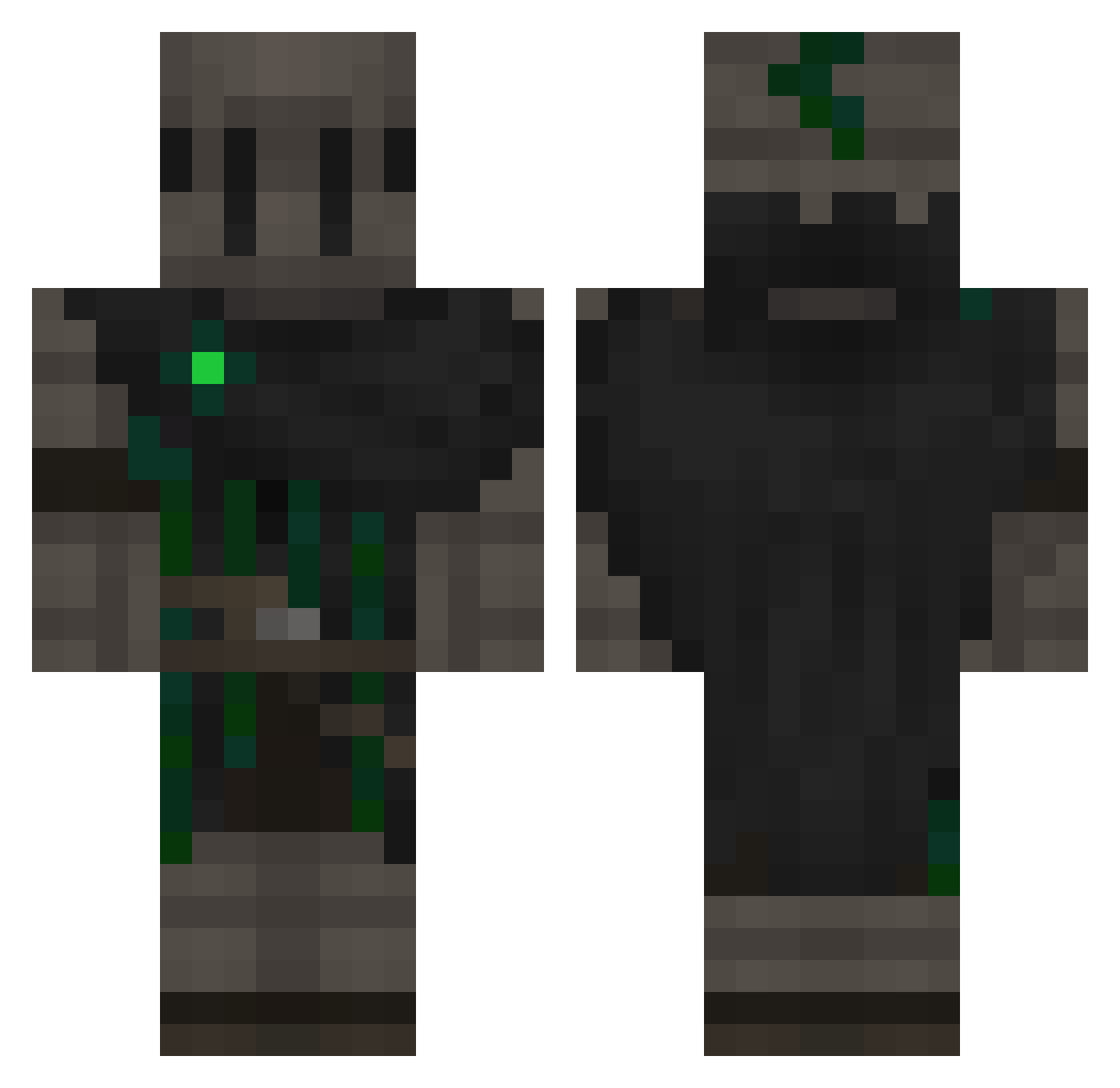 xXSonoEzXx Minecraft skin, front and back view