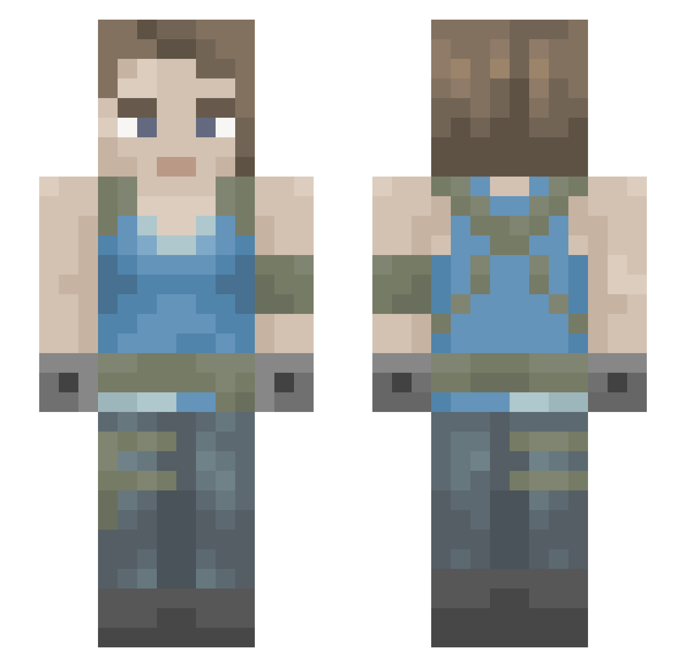 jason5489 Minecraft skin, front and back view