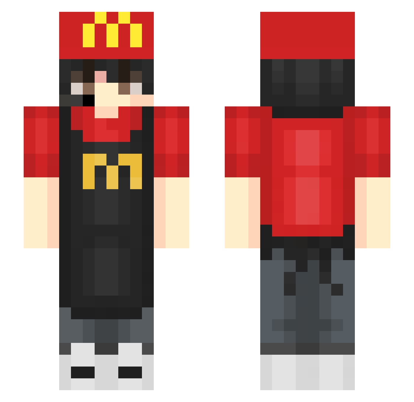 Karma_1430 Minecraft skin, front and back view