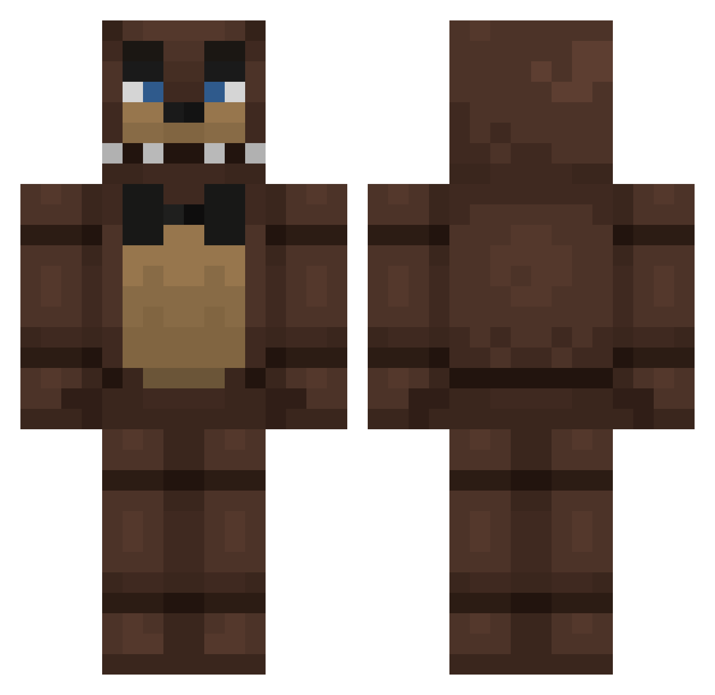 Optical__Dogey Minecraft skin, front and back view
