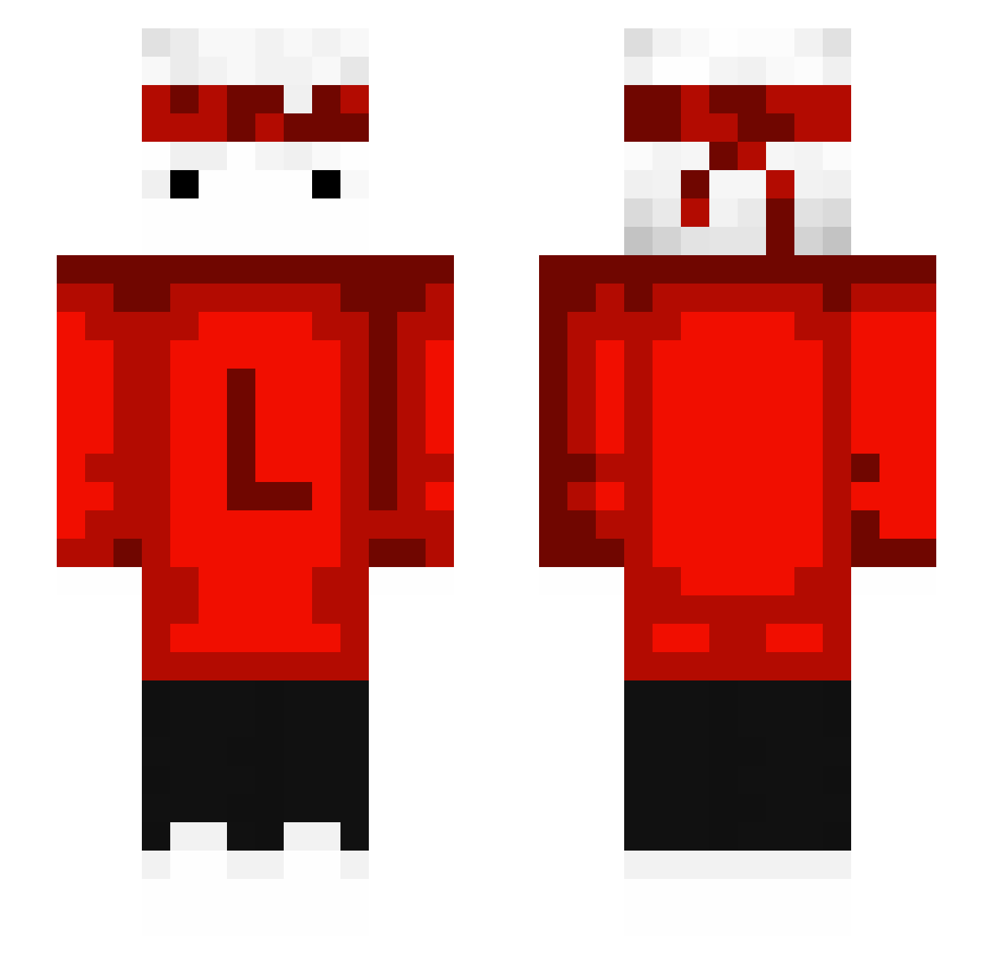 wyatt_eats Minecraft skin, front and back view
