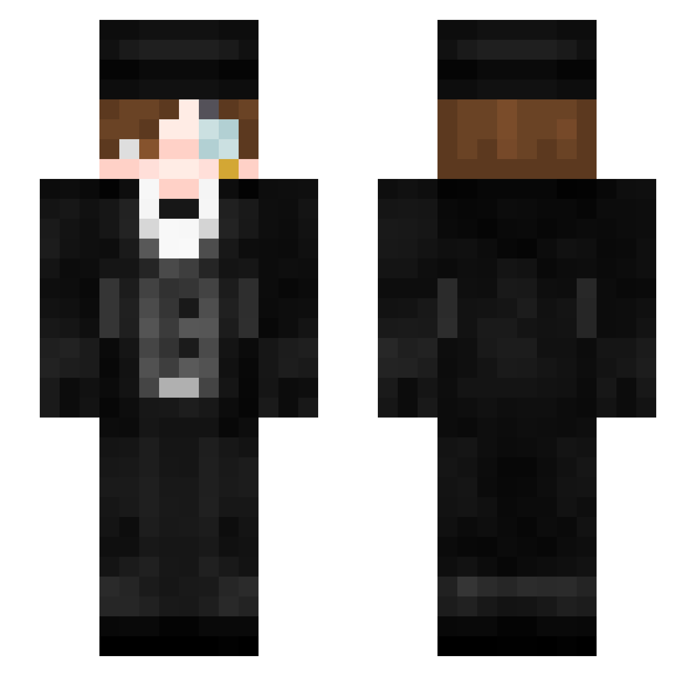 zGibert_ Minecraft skin, front and back view