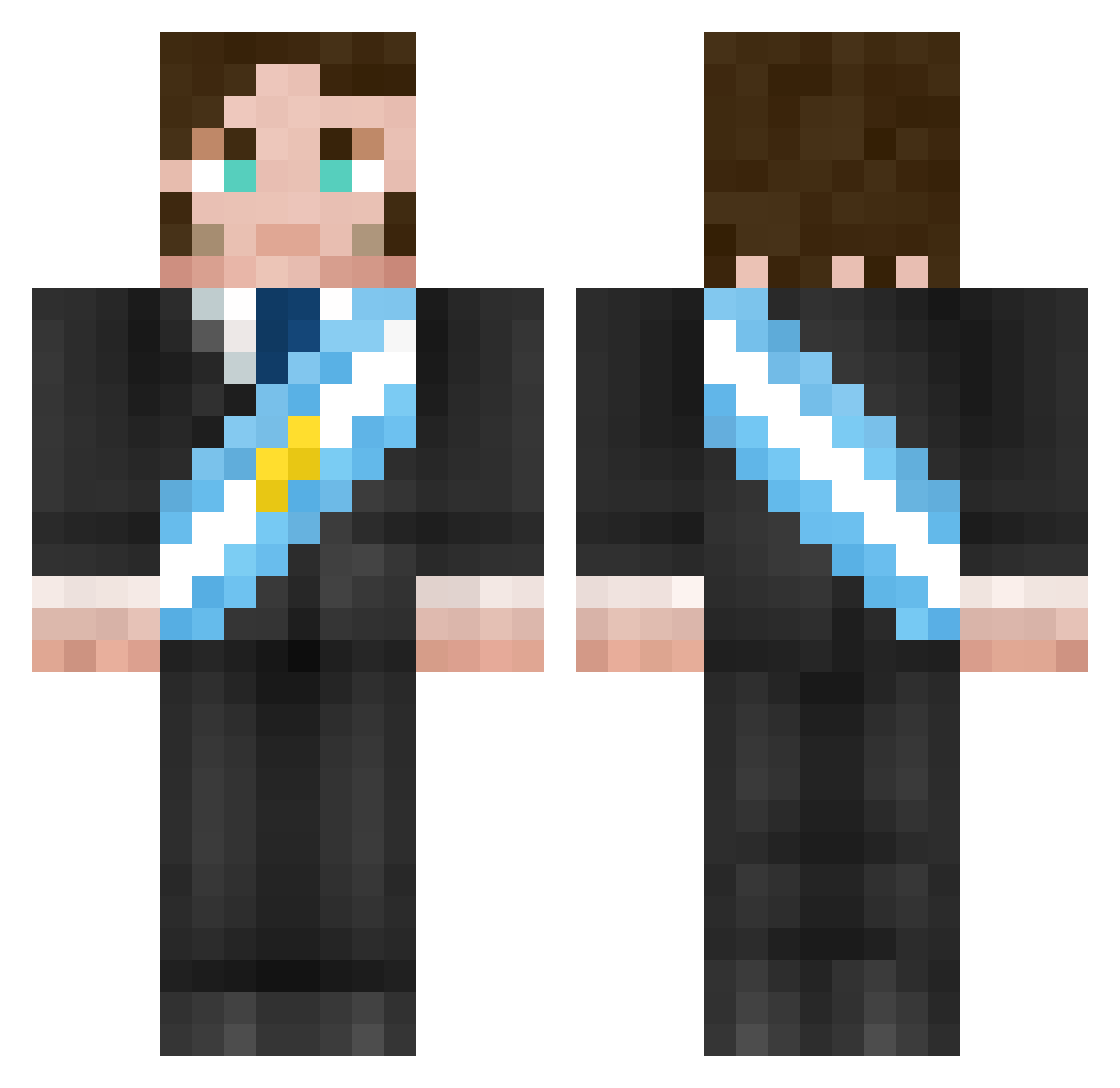 cuchito11 Minecraft skin, front and back view