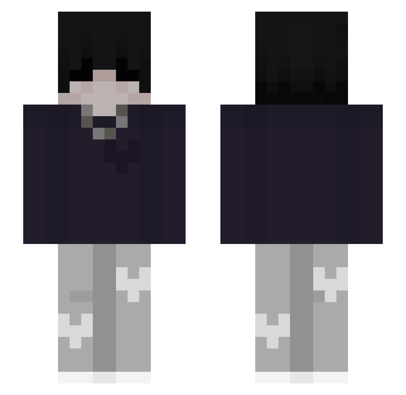 MrAlvaro991 Minecraft skin, front and back view