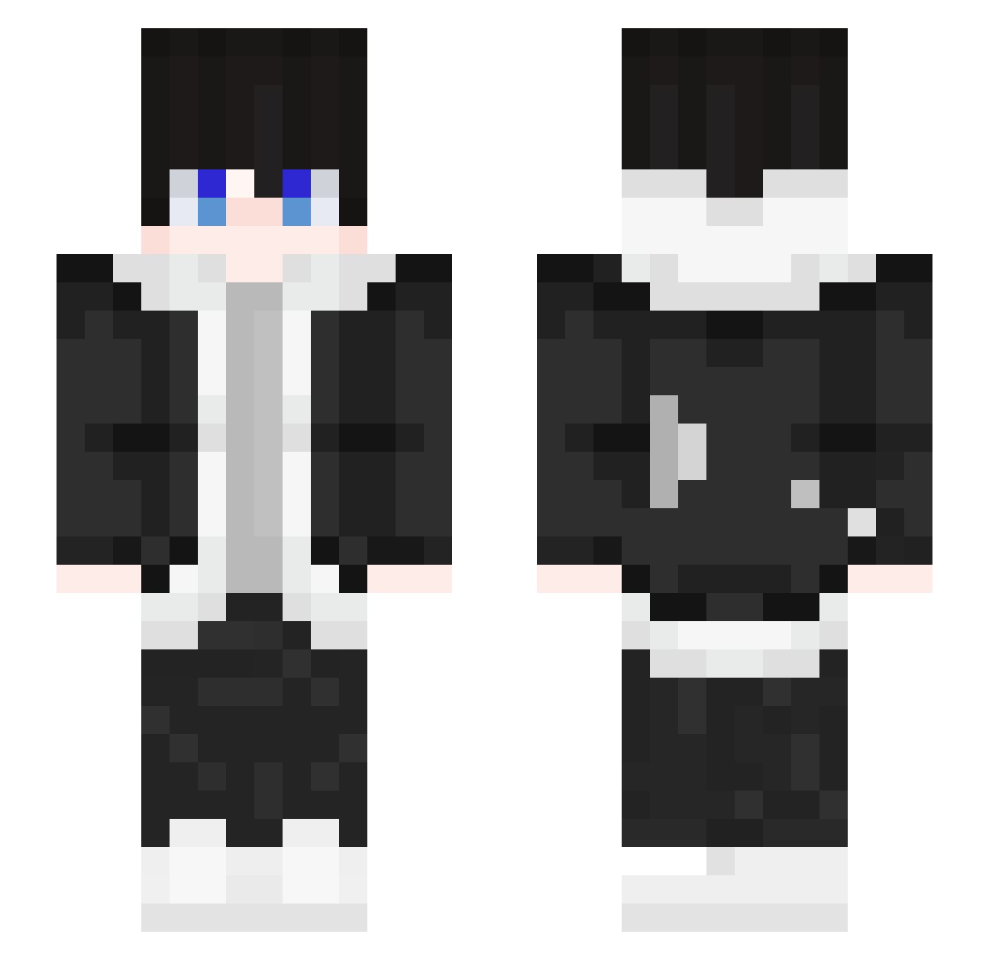 Sonnenbume Minecraft skin, front and back view
