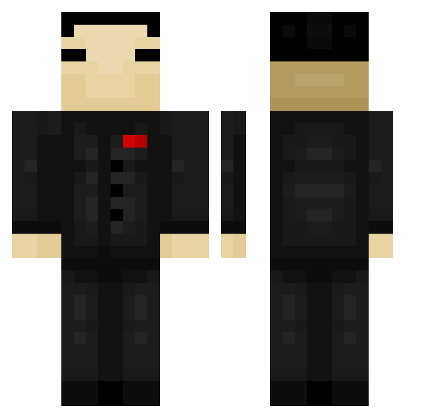 01Joris Minecraft skin, front and back view