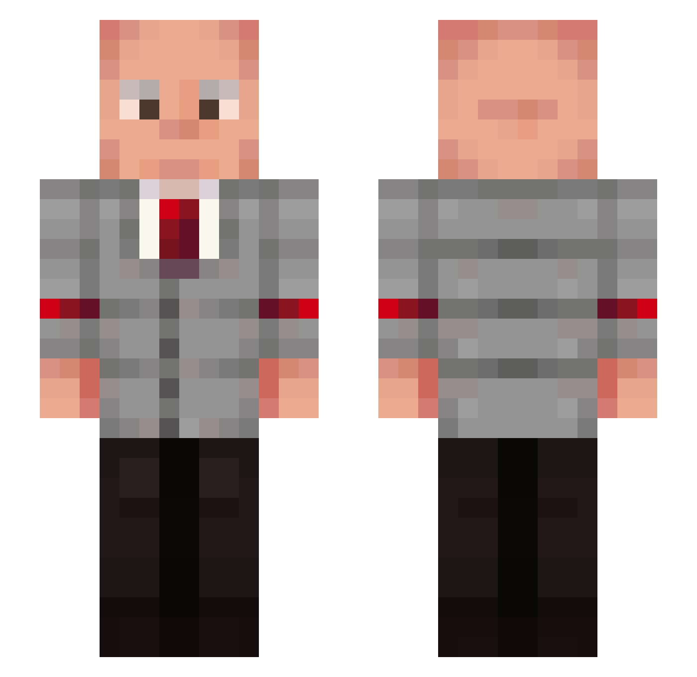 Leonichin Minecraft skin, front and back view