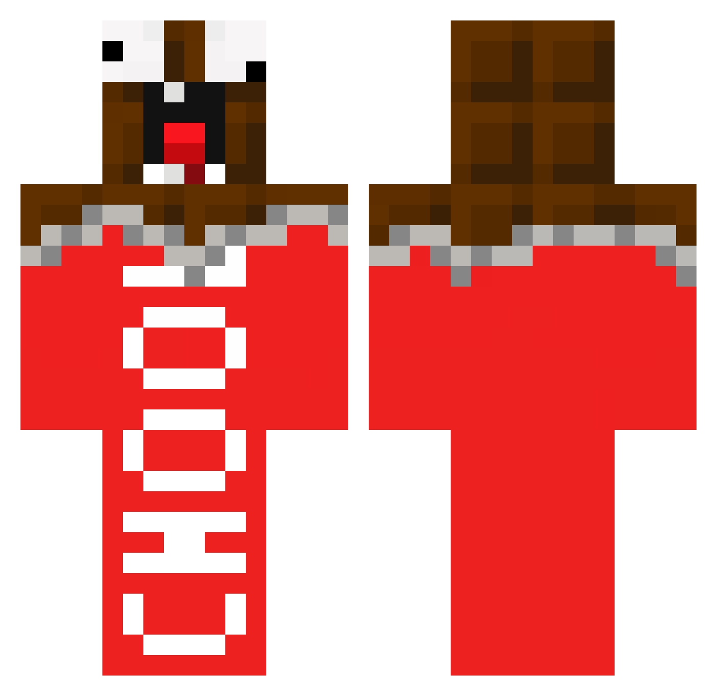 SchokoladigesHi Minecraft skin, front and back view