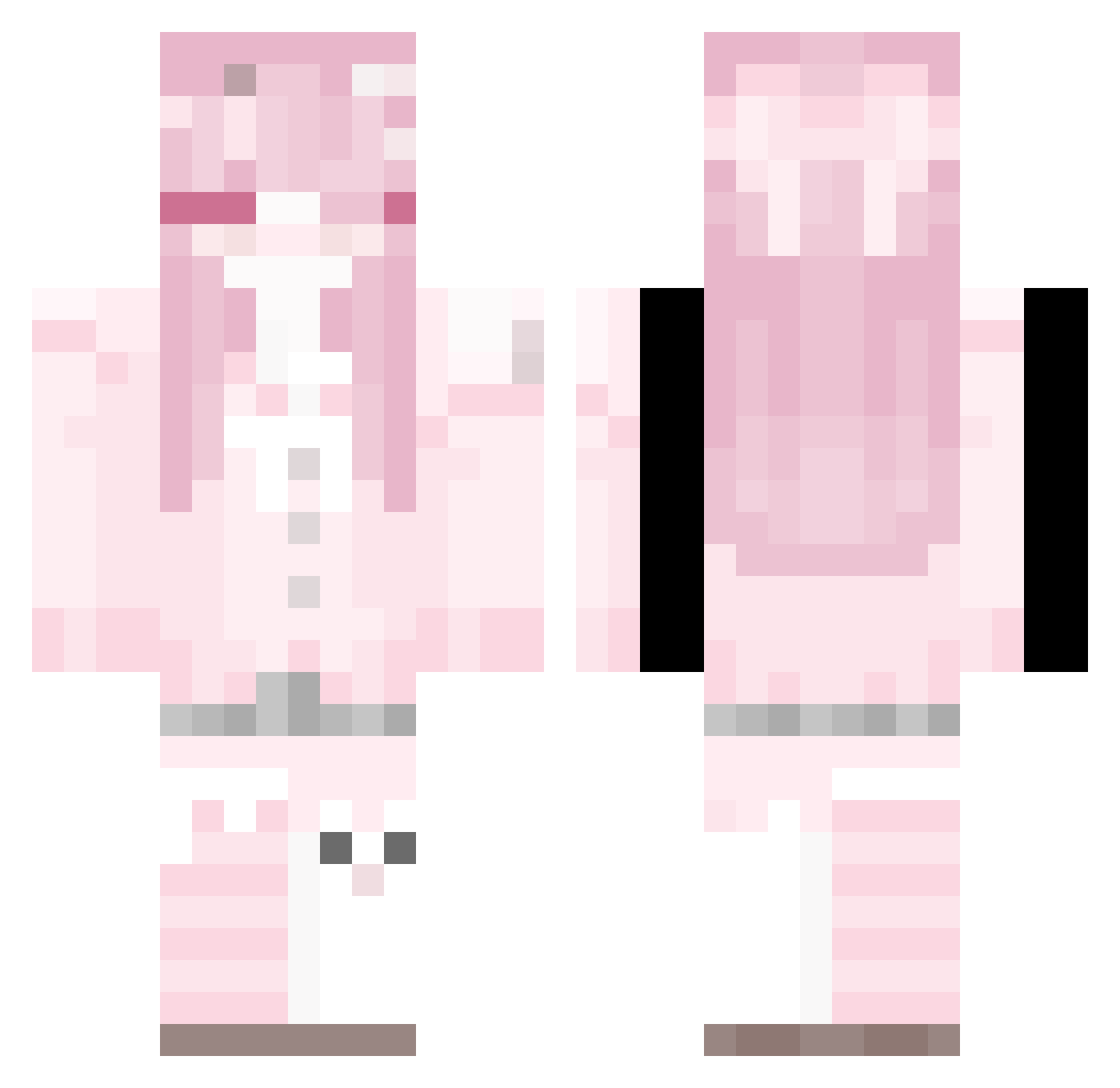 TaoSJN Minecraft skin, front and back view