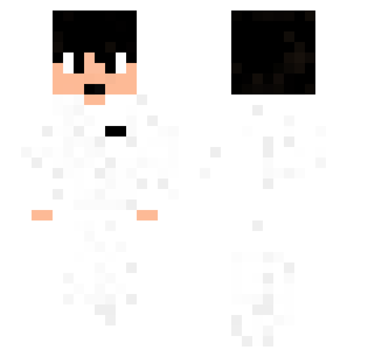GODBOYY Minecraft skin, front and back view