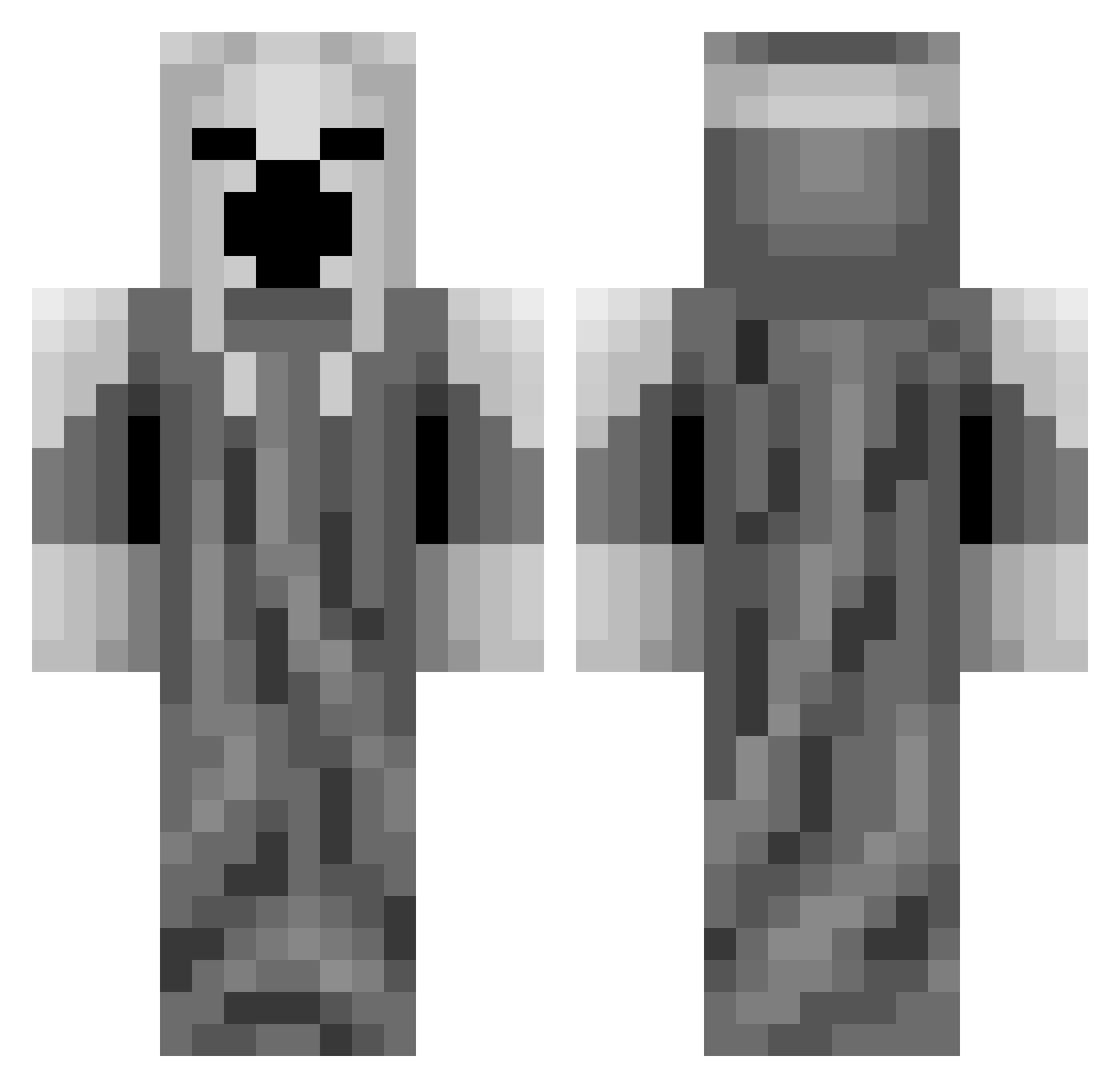 ForgeMaster2115 Minecraft skin, front and back view