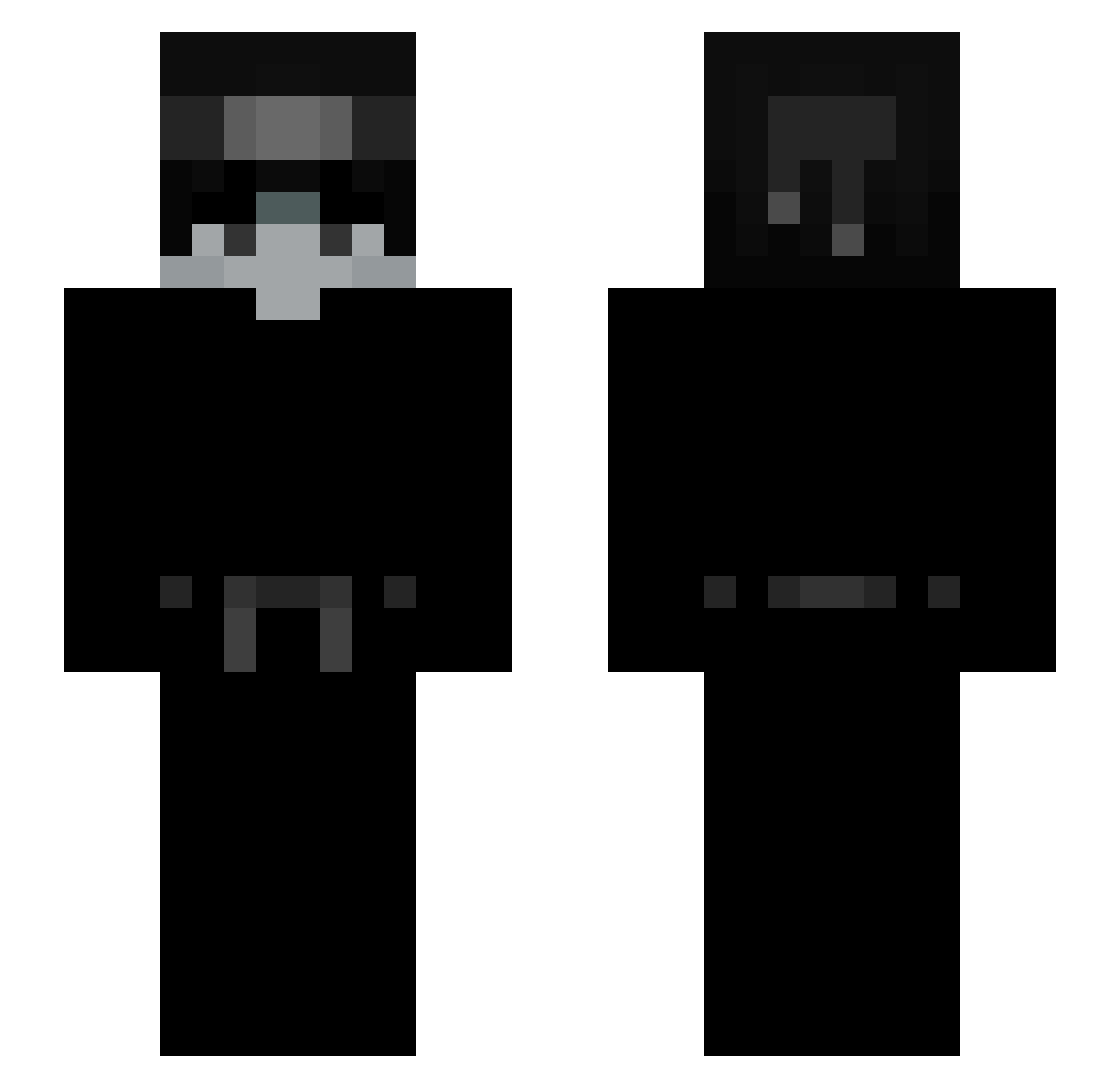 Scream_x_999 Minecraft skin, front and back view