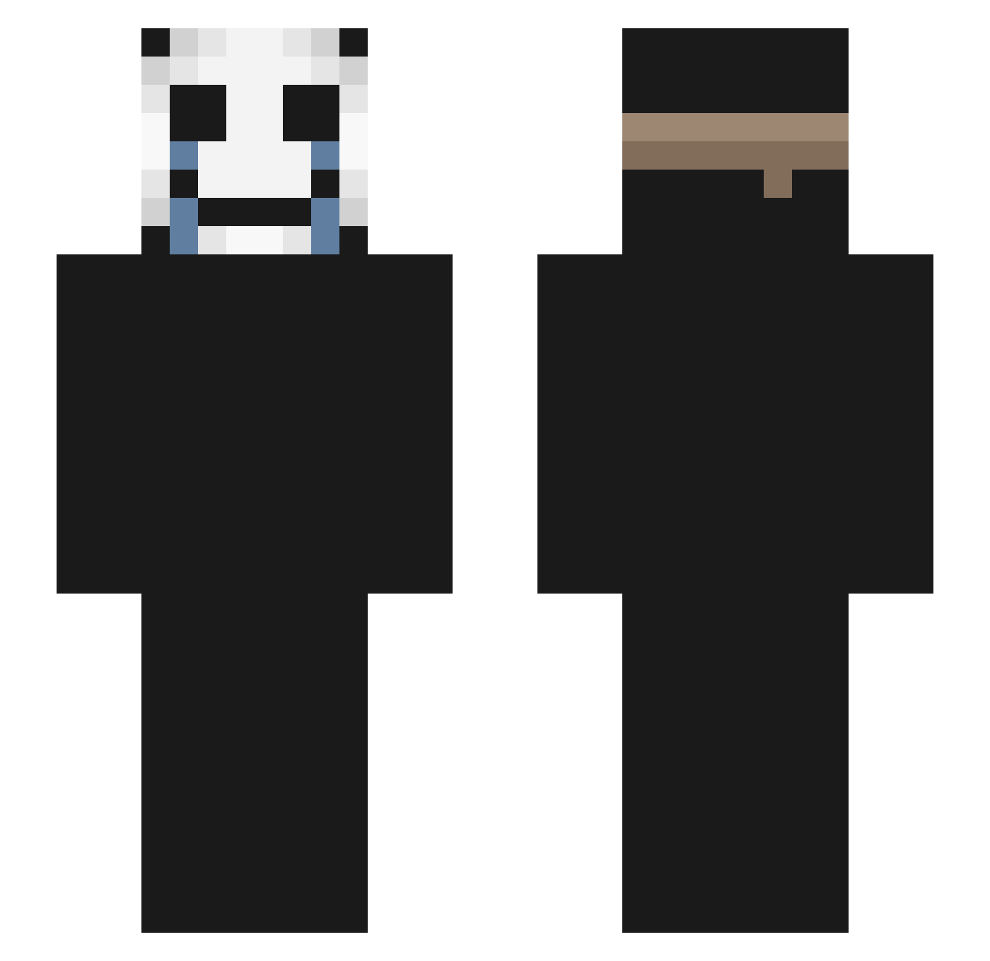 iFumado Minecraft skin, front and back view