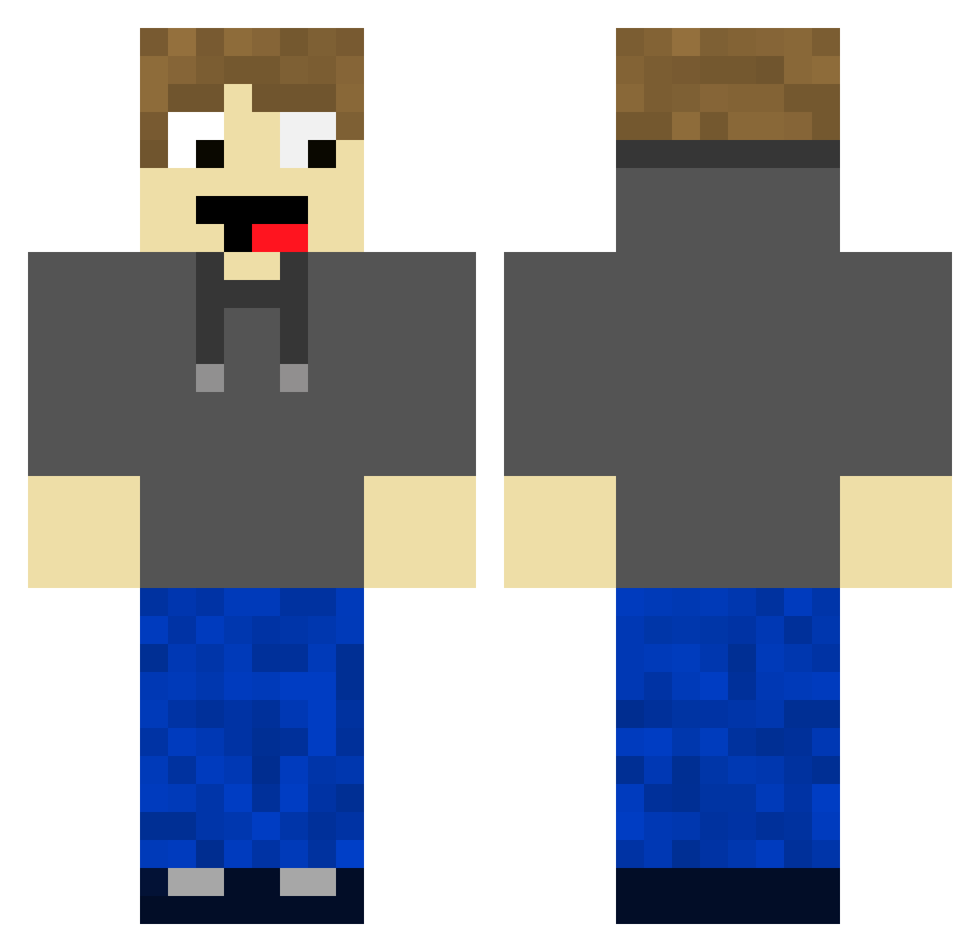 hitachi8252 Minecraft skin, front and back view
