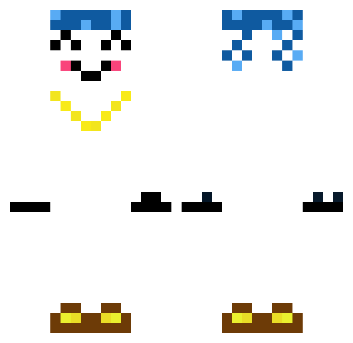 Emiluuxx666 Minecraft skin, front and back view