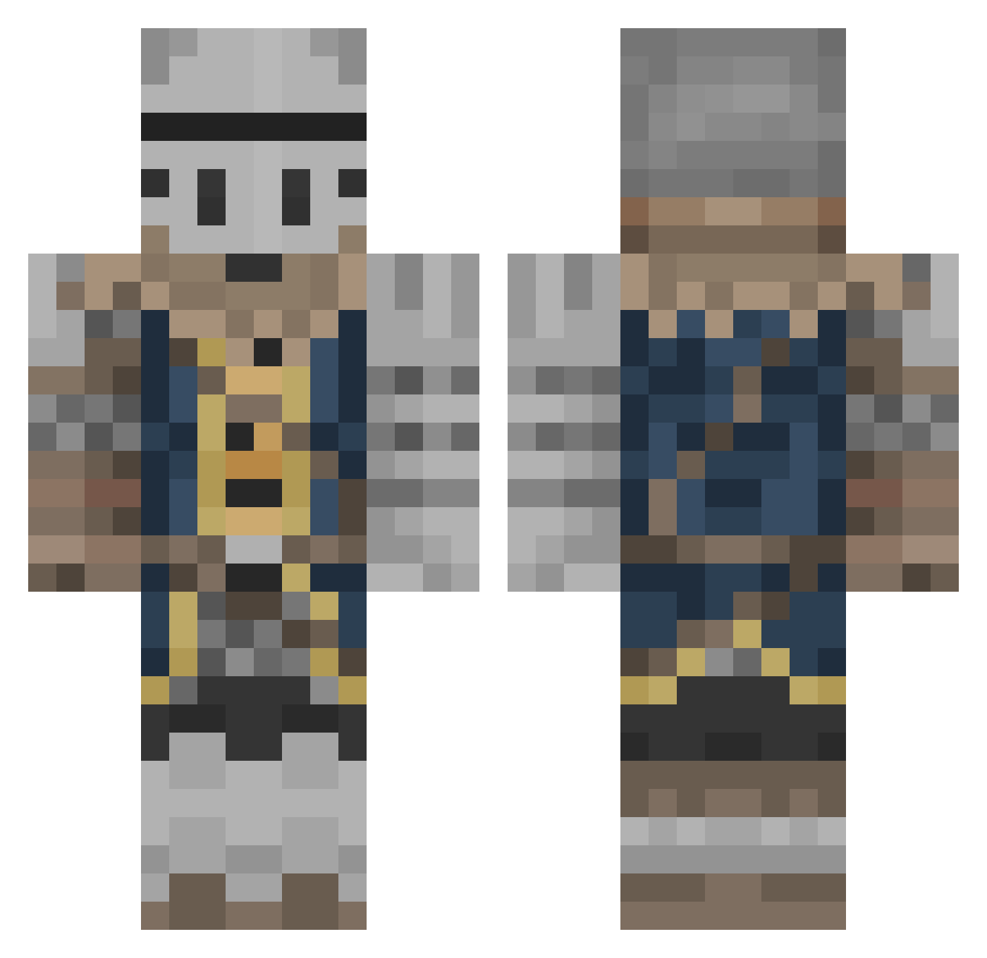 Von____ Minecraft skin, front and back view