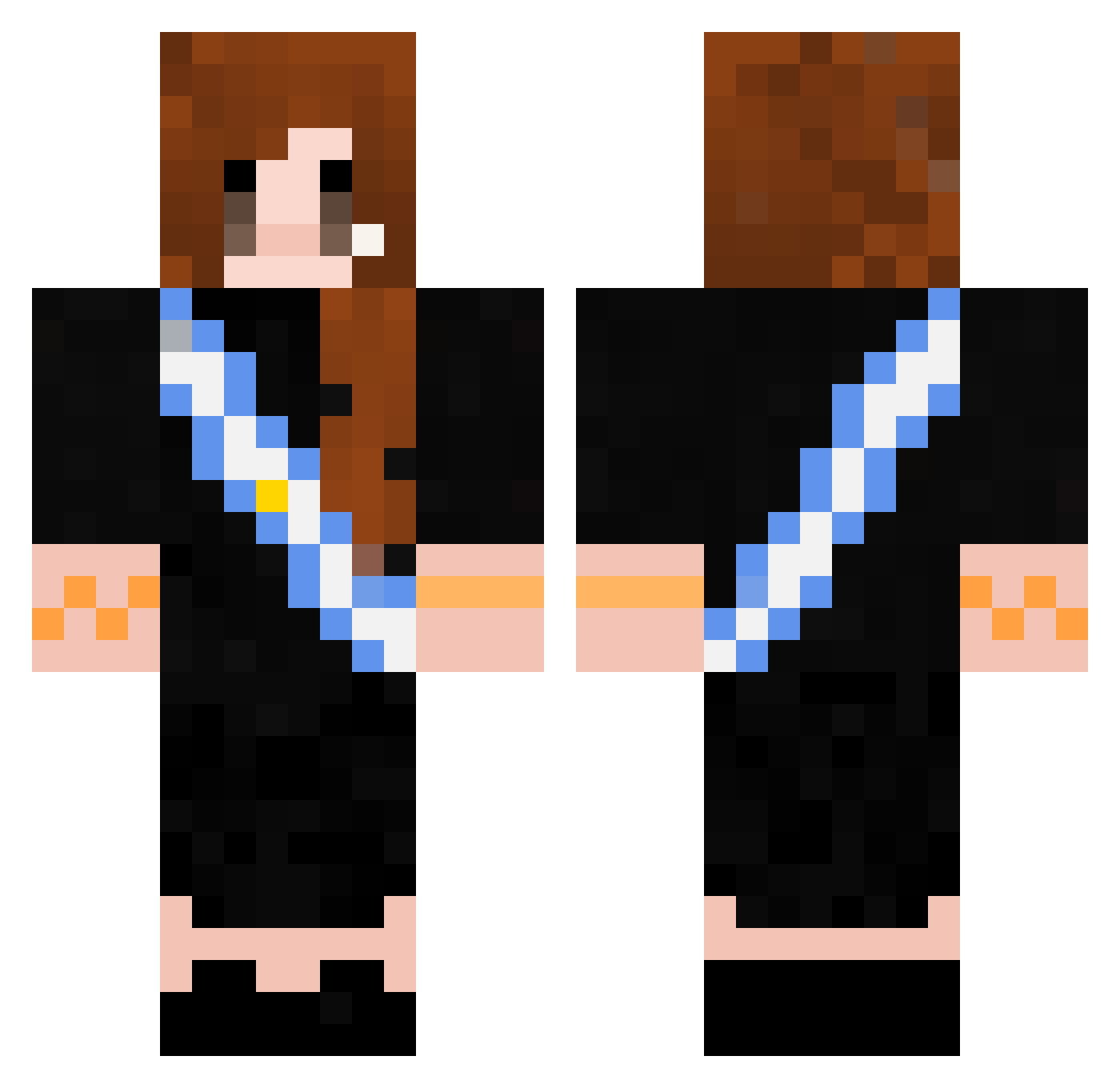trickstar0 Minecraft skin, front and back view