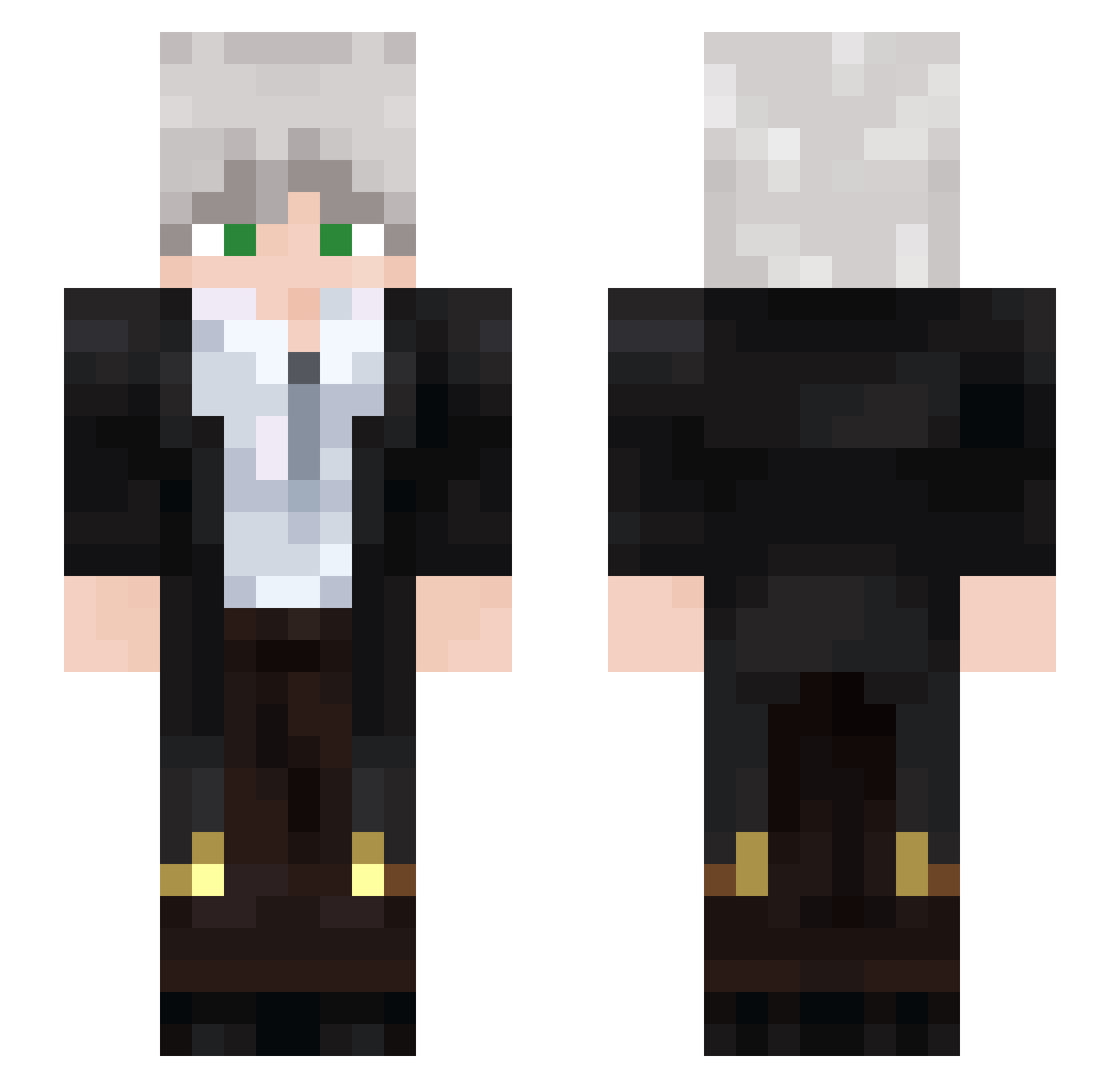 _Kejer_ Minecraft skin, front and back view