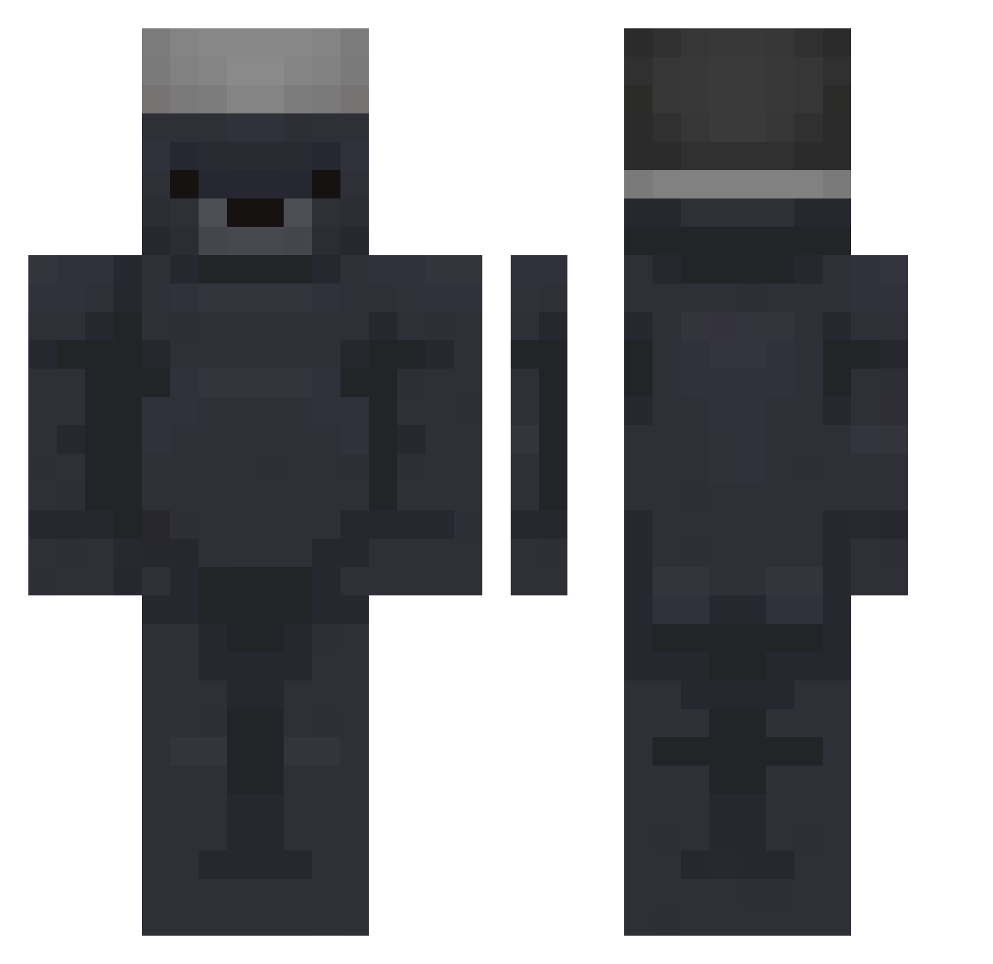 Masny_Michu Minecraft skin, front and back view