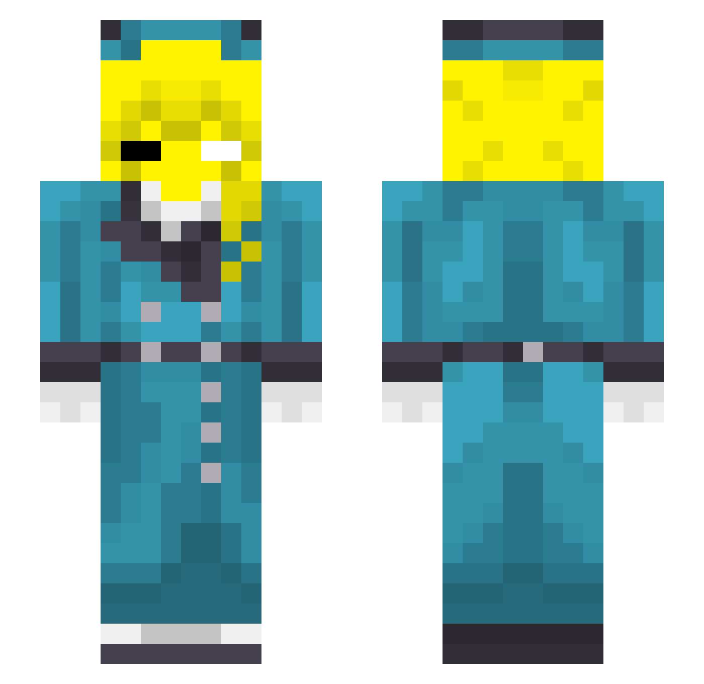 kirayyy Minecraft skin, front and back view