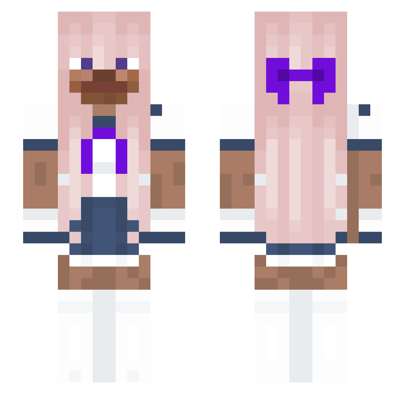De4dR4v3n Minecraft skin, front and back view