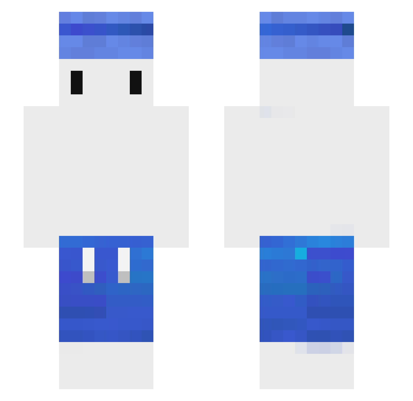yotrollfacelol Minecraft skin, front and back view