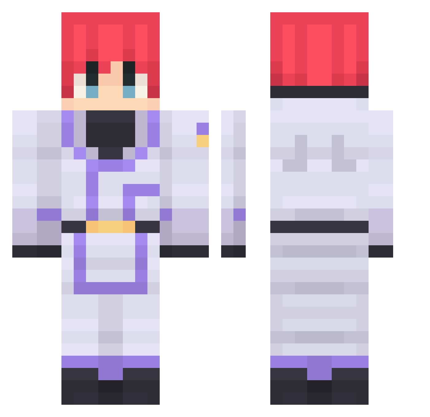 Th0mizzz Minecraft skin, front and back view