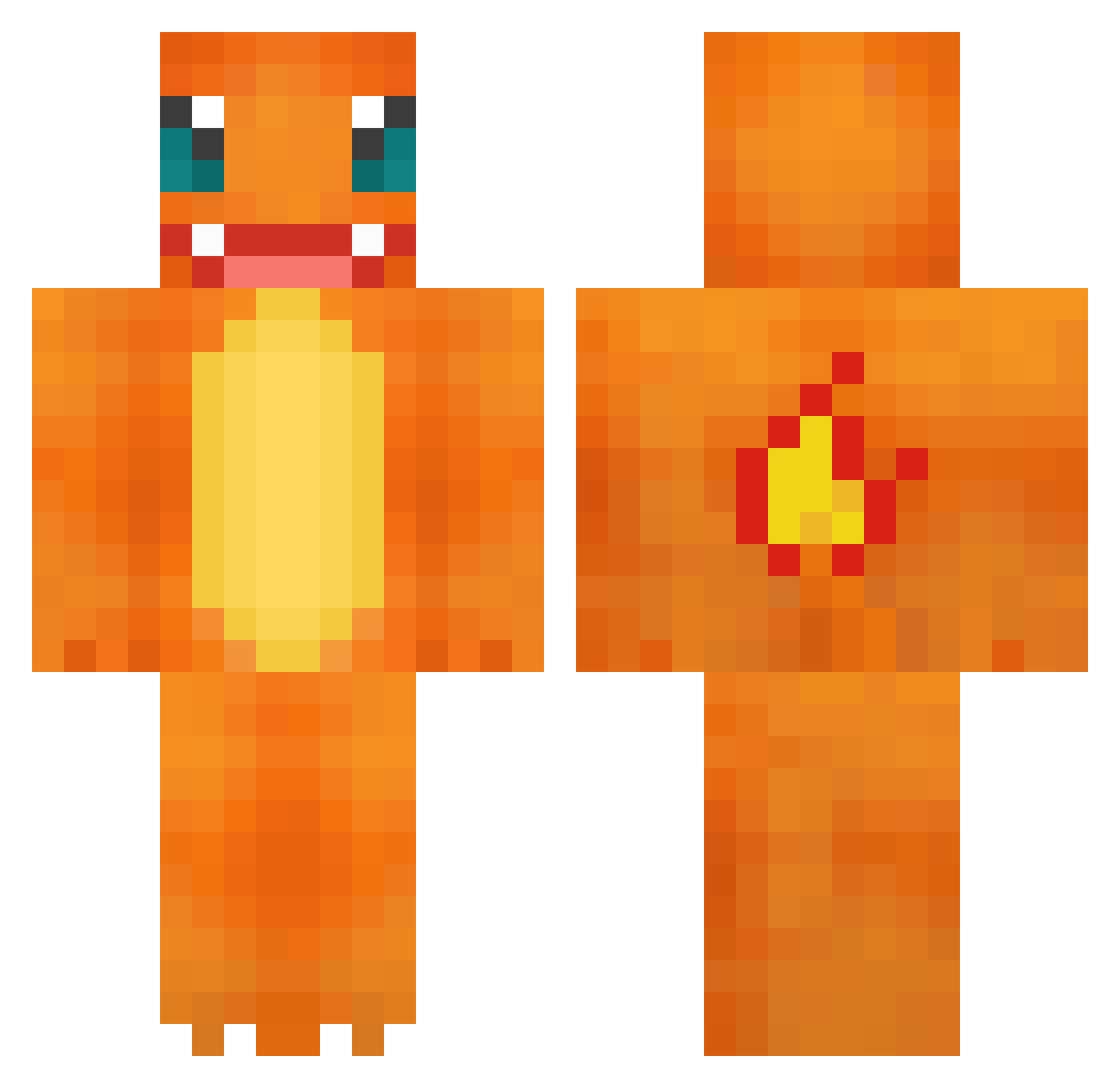 Bonitalabanane Minecraft skin, front and back view