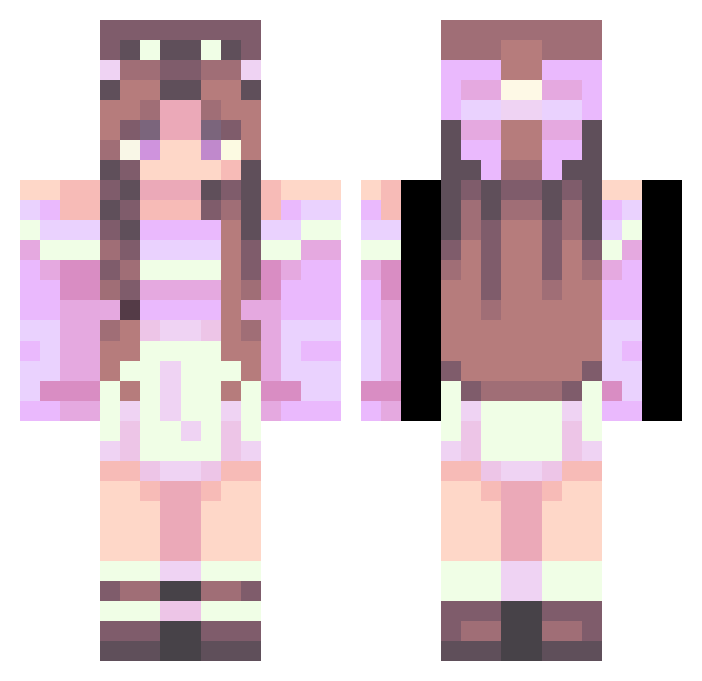 TobyGuaton Minecraft skin, front and back view