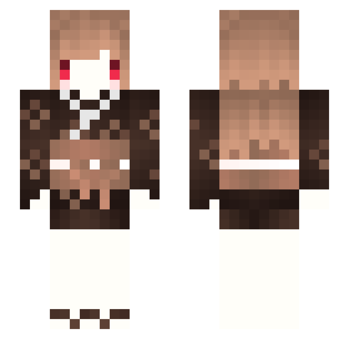 Kuanglee Minecraft skin, front and back view