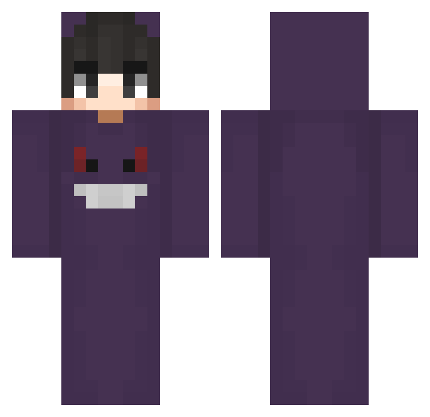 DizzyWizzyy Minecraft skin, front and back view