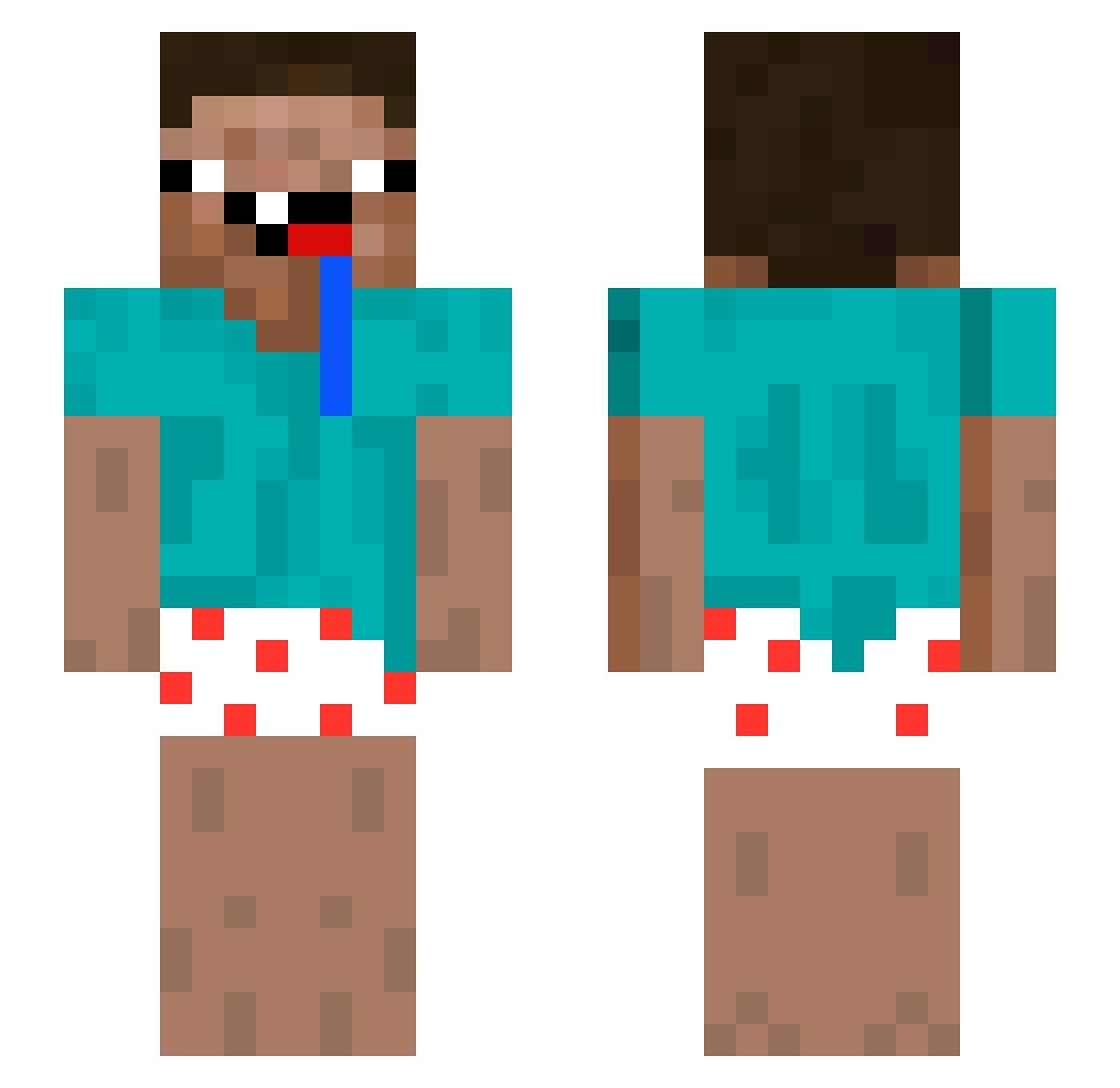 King_Josi Minecraft skin, front and back view