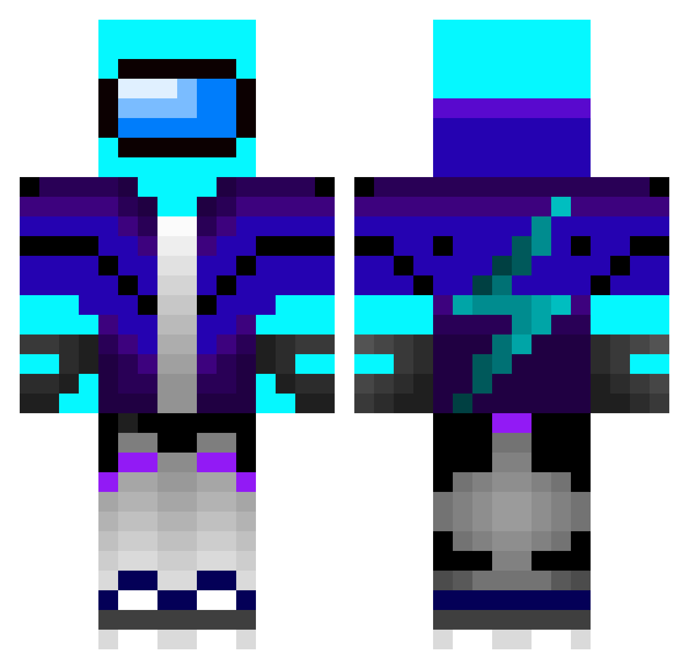 diddyiskindasus Minecraft skin, front and back view