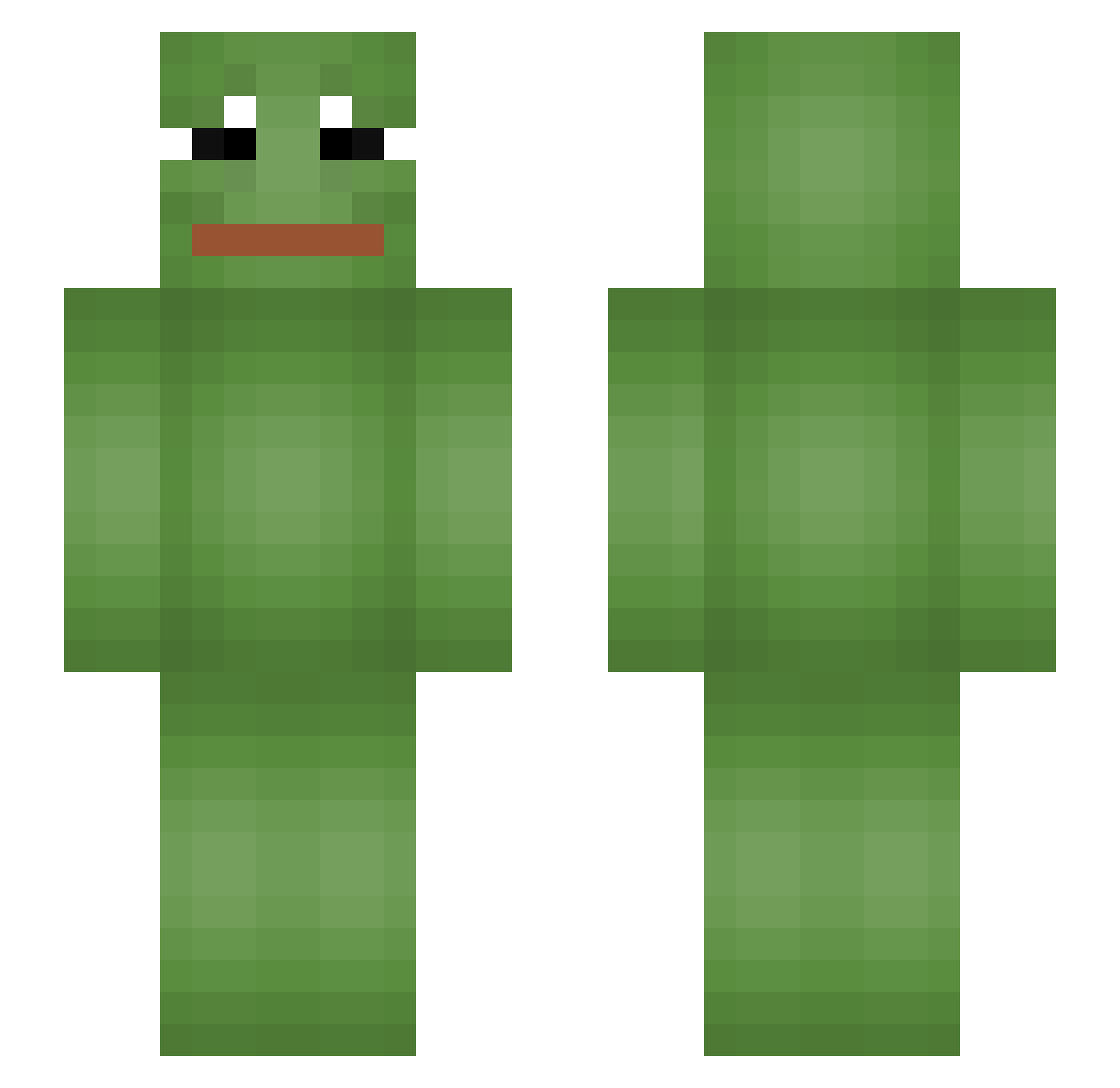 CuzImRic Minecraft skin, front and back view