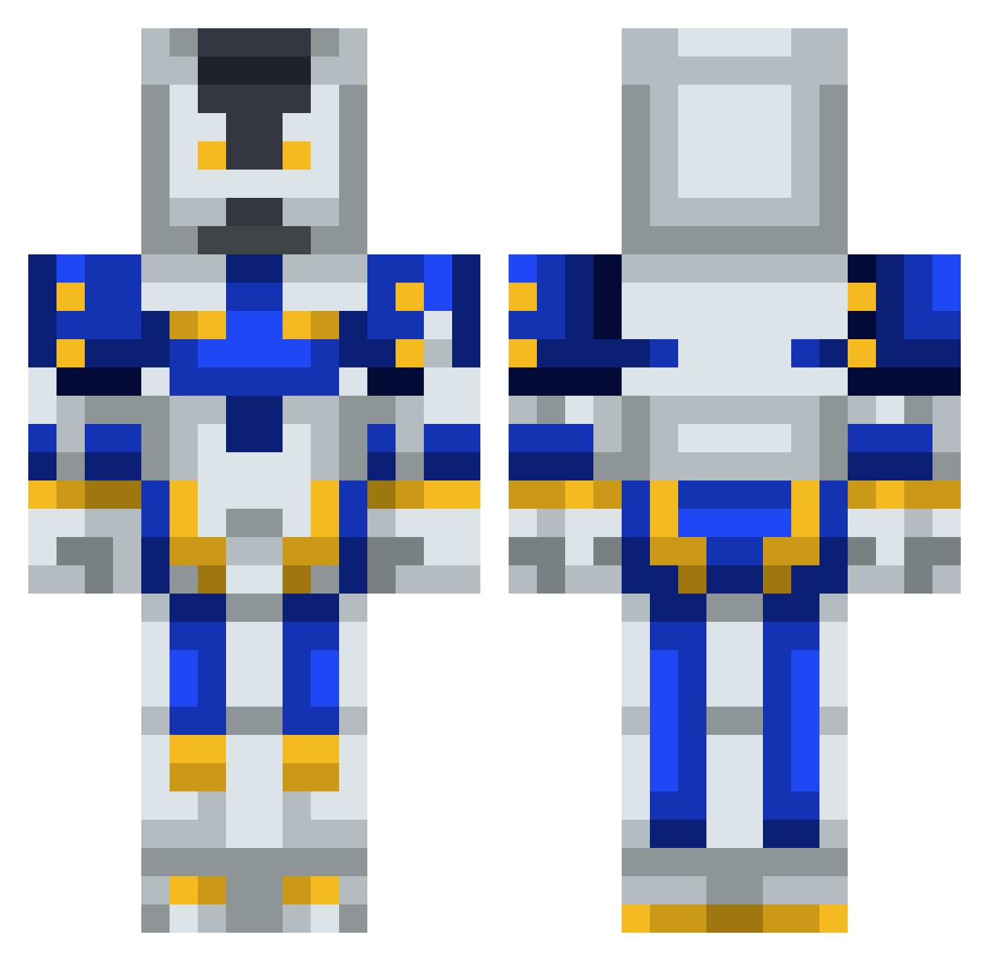 CaganCkr Minecraft skin, front and back view