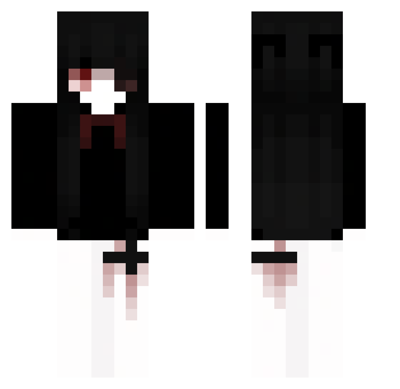 syptiq Minecraft skin, front and back view