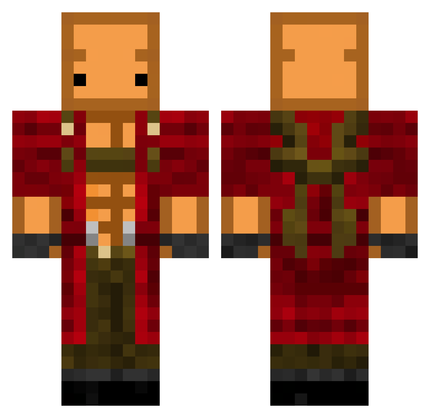 Tim_408 Minecraft skin, front and back view