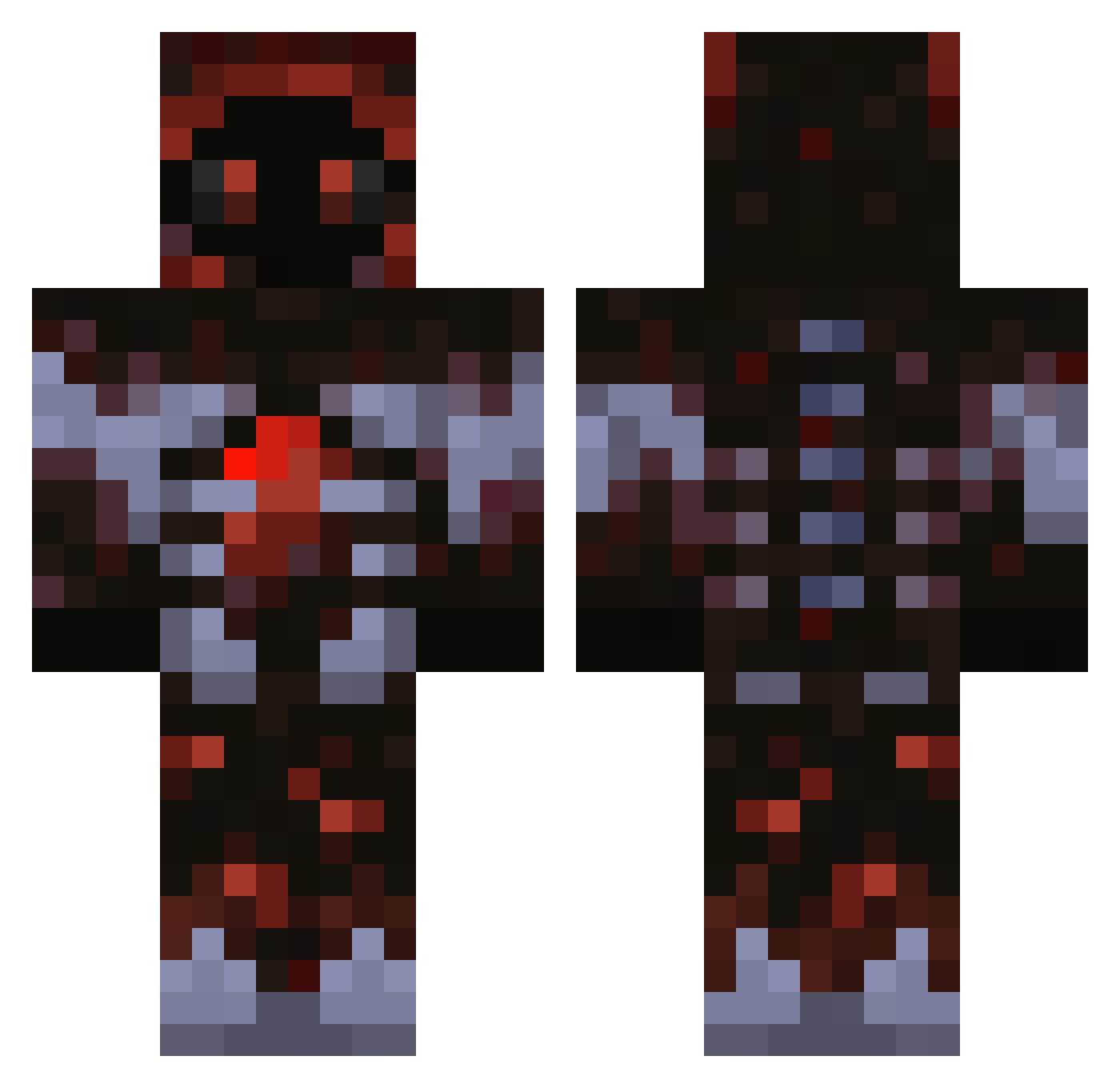 Speedattack_ Minecraft skin, front and back view