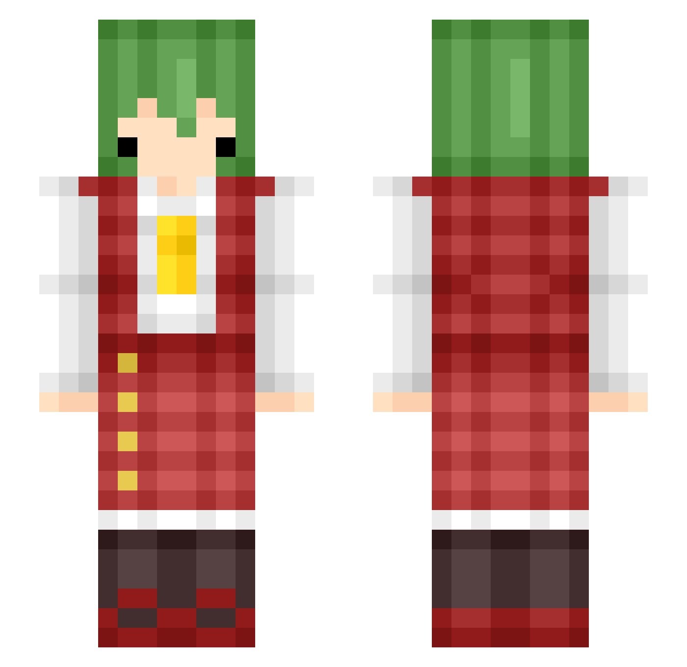 nsogroup Minecraft skin, front and back view