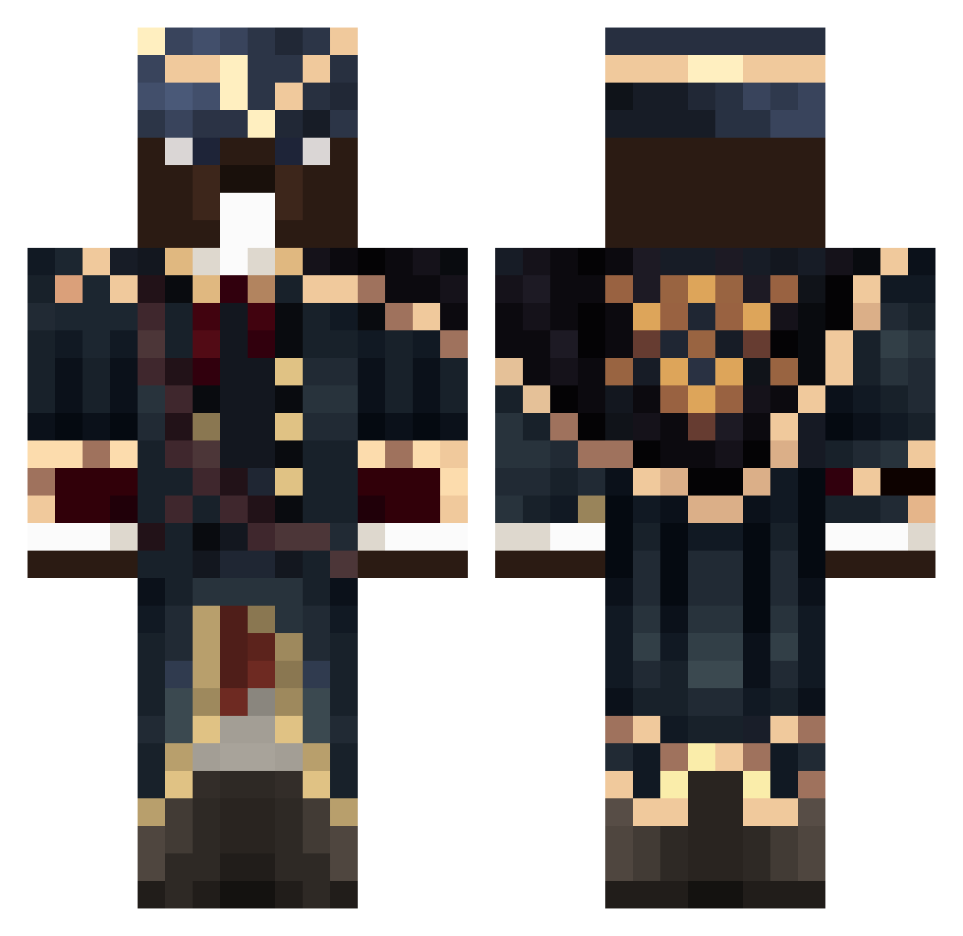 Casto_5 Minecraft skin, front and back view