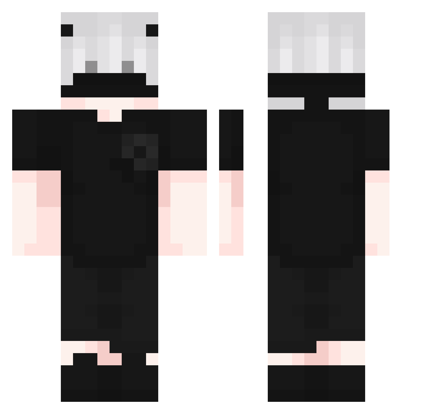 Adena Minecraft skin, front and back view
