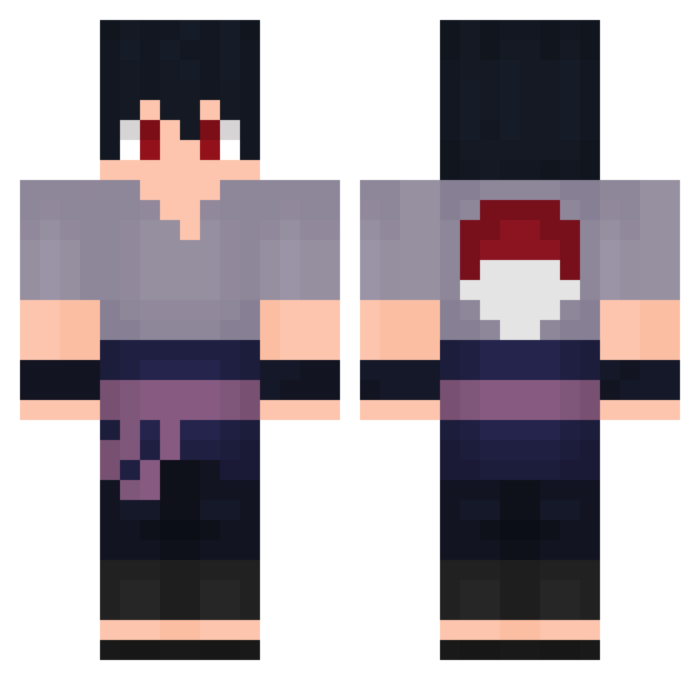 TheReaper270 Minecraft skin, front and back view