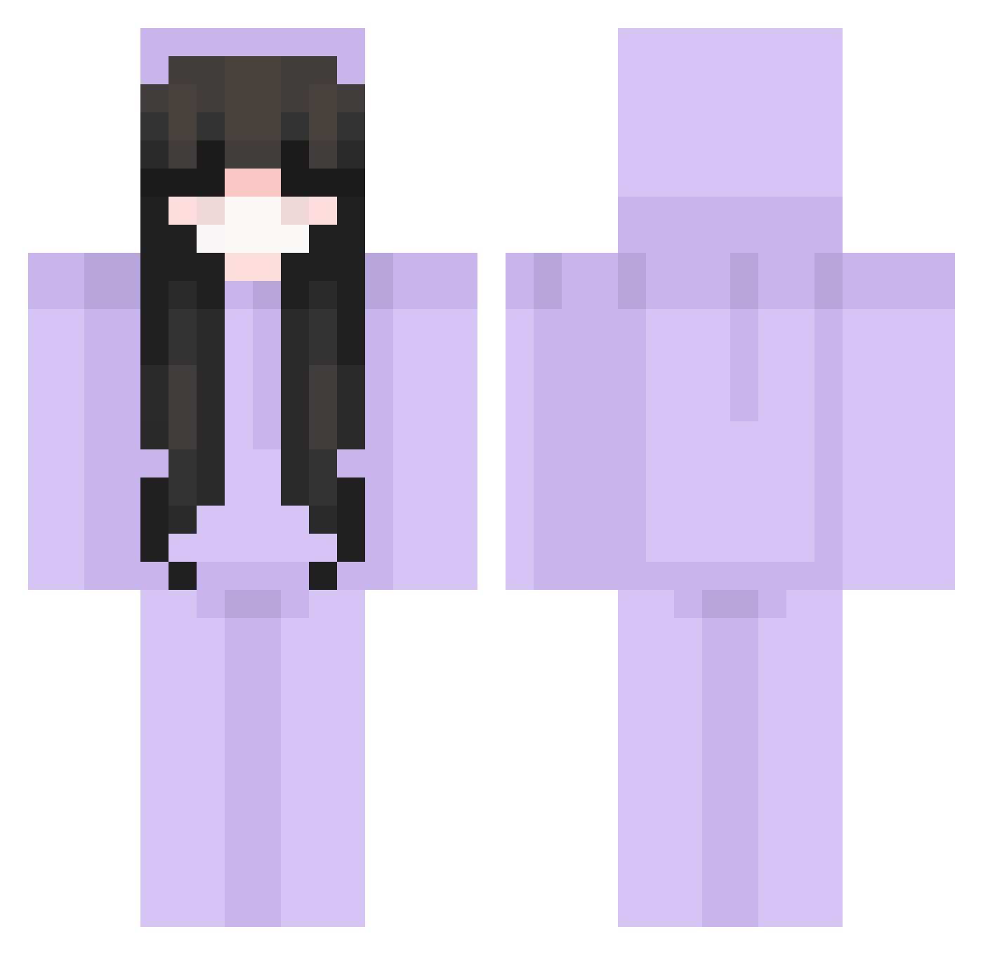 steexgi Minecraft skin, front and back view