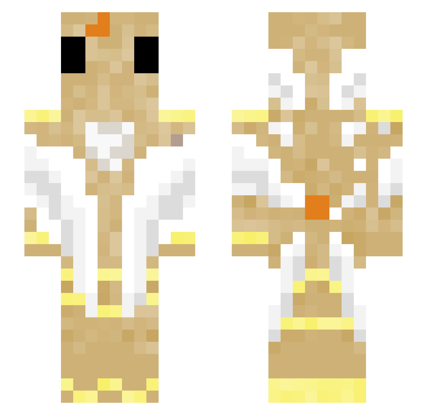 SoldierKitten3 Minecraft skin, front and back view