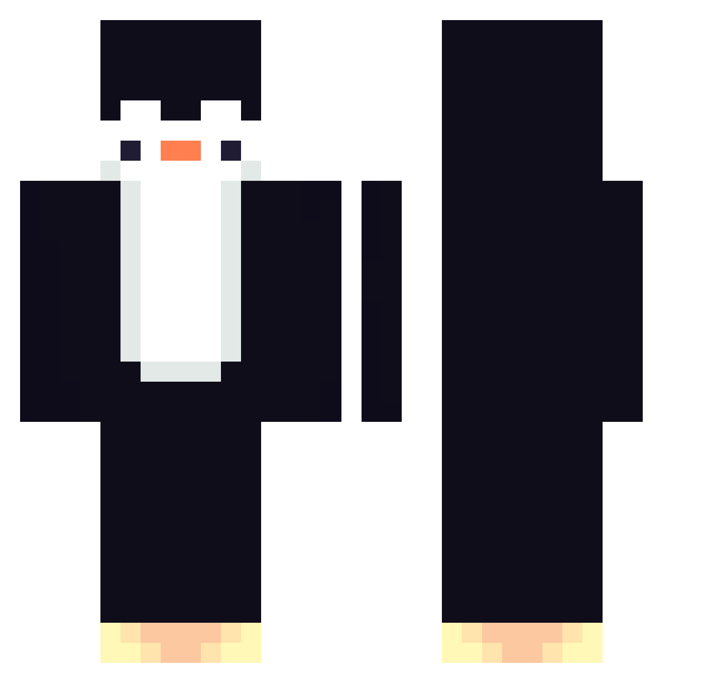 Titanfalls01 Minecraft skin, front and back view
