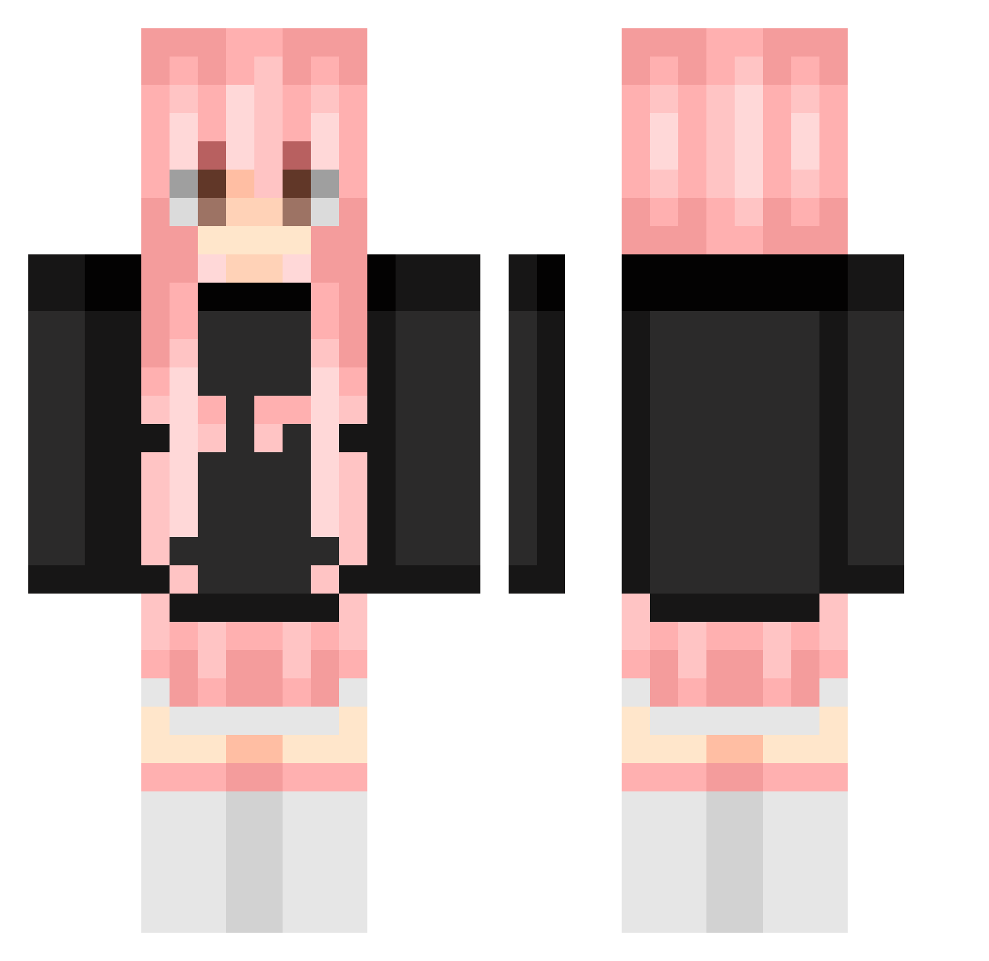 SlaterAbi Minecraft skin, front and back view