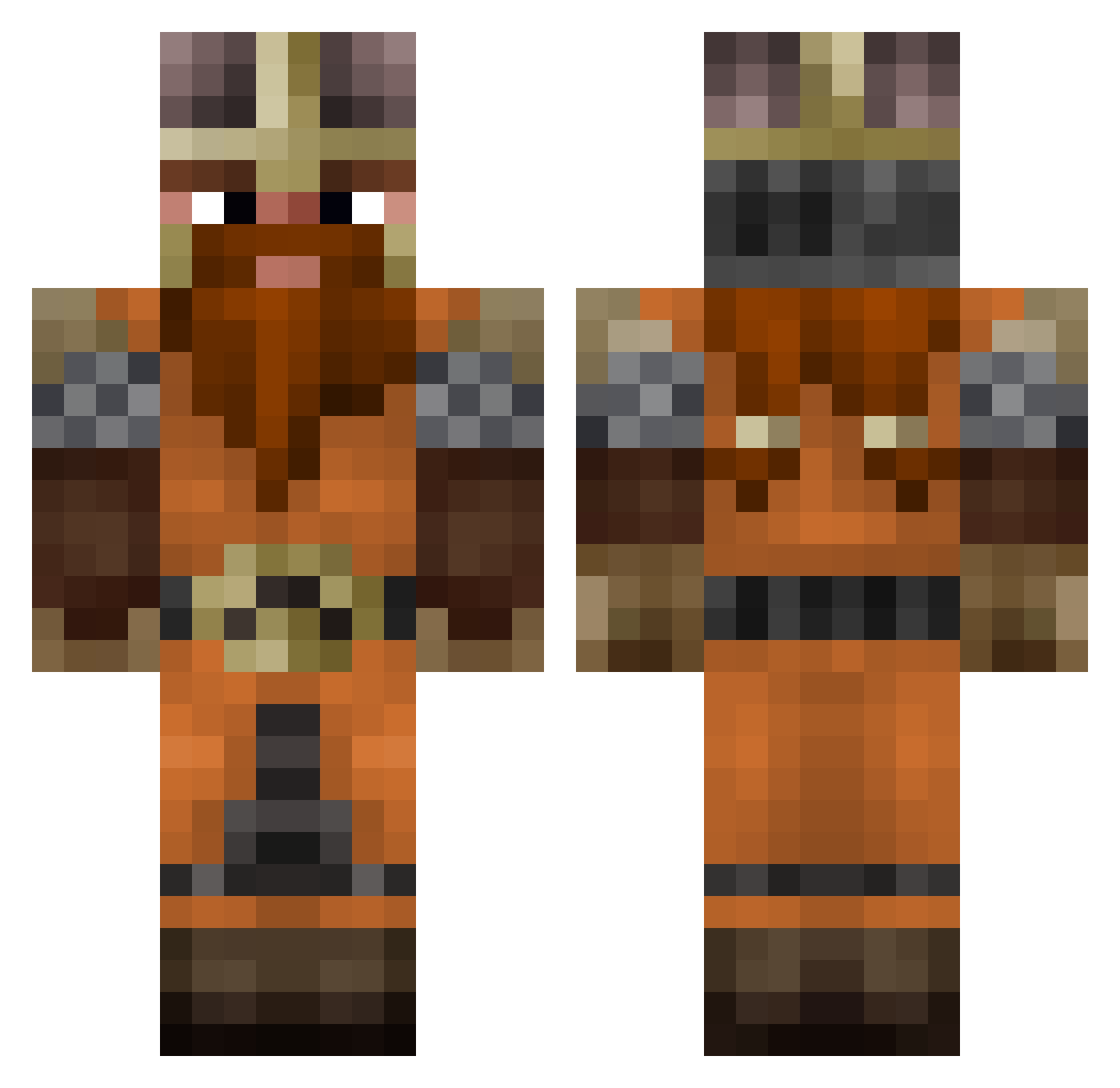 Phoenix_EGS Minecraft skin, front and back view