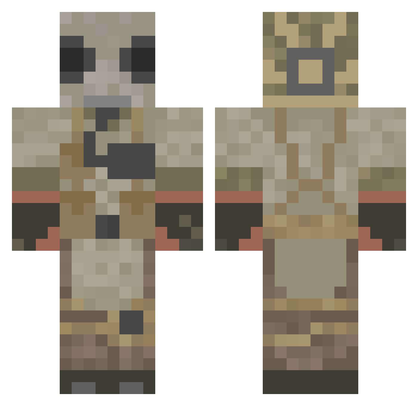 ACTUAL_Jerald Minecraft skin, front and back view