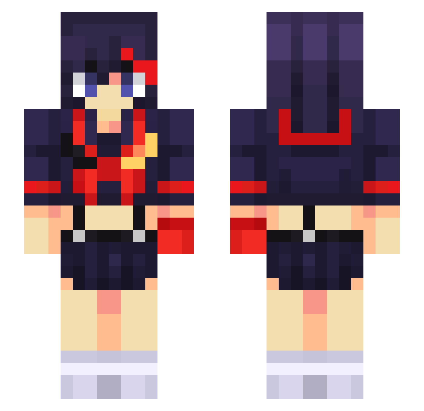 bludbrook Minecraft skin, front and back view