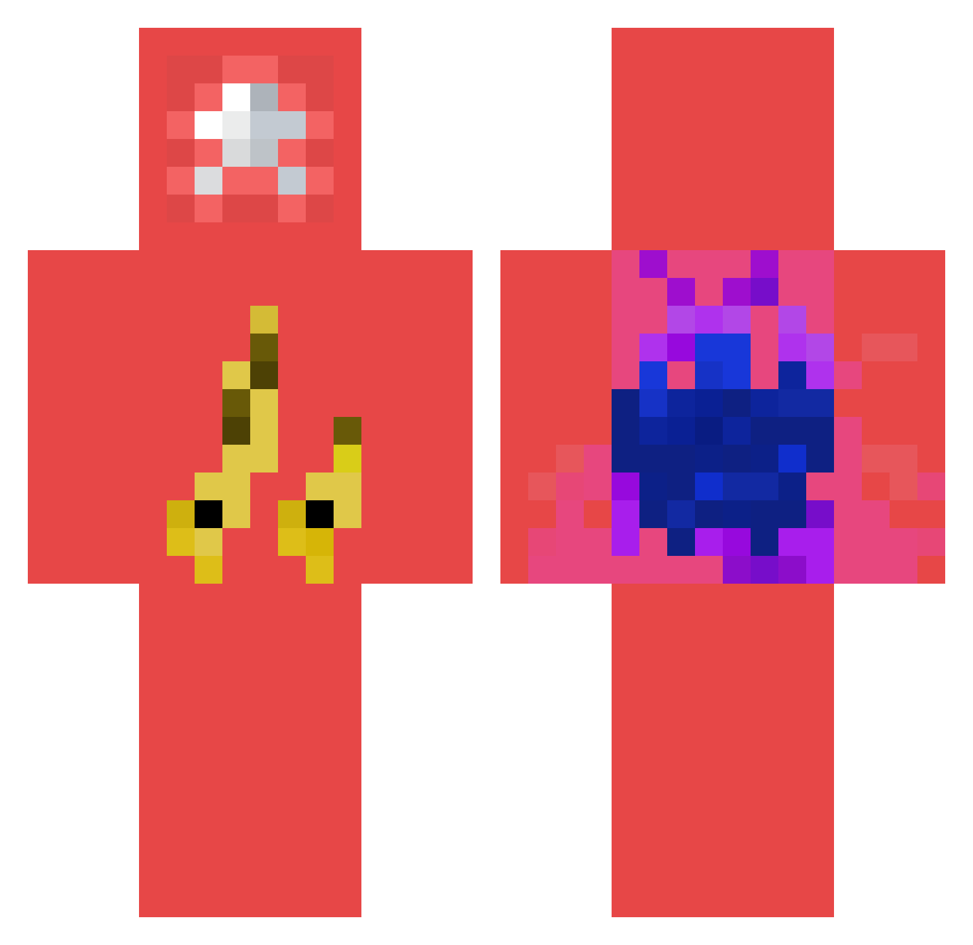 Cicero32 Minecraft skin, front and back view